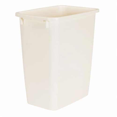 Rubbermaid 13 gal. White Spring-Top Wastebasket