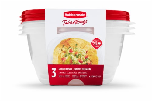 Rubbermaid® Take Alongs Round BPA-Free Plastic Snap Seal Food Storage Container Perspective: front