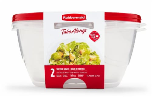 Rubbermaid® TakeAlongs Round BPA-Free Plastic Food Storage Container Perspective: front
