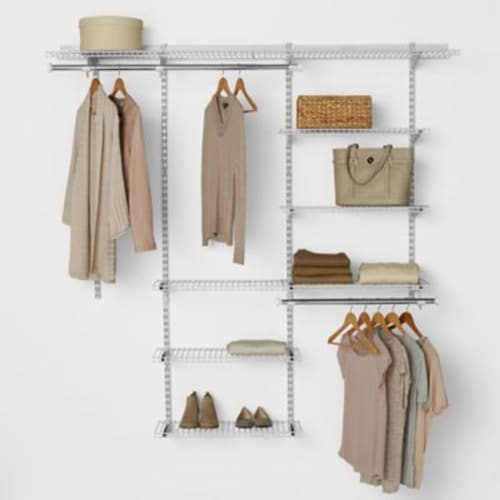 Classic Configurations White Wire Closet Shelf Kit by Rubbermaid