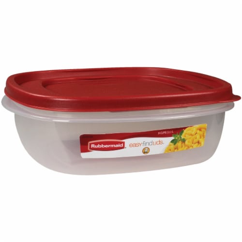 Rubbermaid® Easy-Find Lids Food Storage Container Set - Red/Clear, 4 pk -  Fry's Food Stores