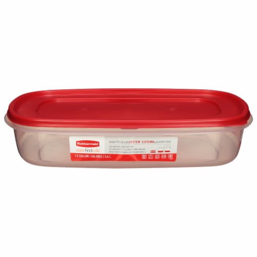 Rubbermaid® Easy-Find Lids Food Storage Container - Red/Clear, 1.5