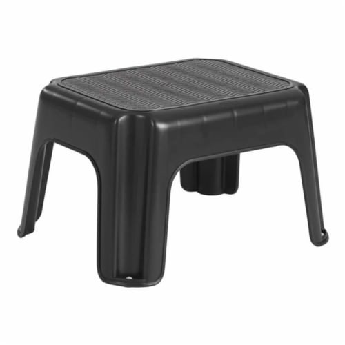 Rubbermaid® Durable Black Plastic Step Stool, 1 Piece - Fred Meyer