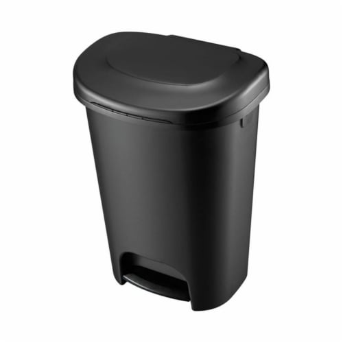 Rubbermaid Step on Wastebasket - Black, 1 ct - Food 4 Less