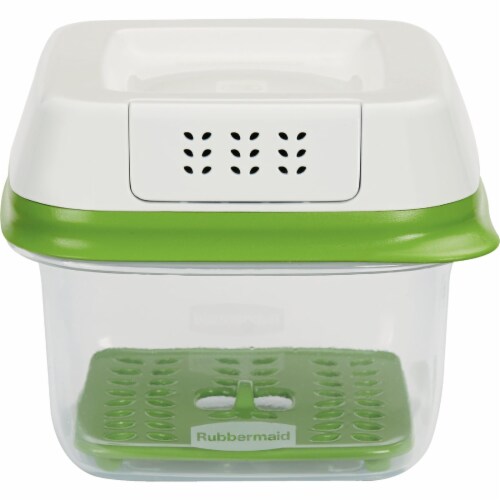 Rubbermaid® Fresh Works™ Green Produce Saver Storage Container Perspective: front