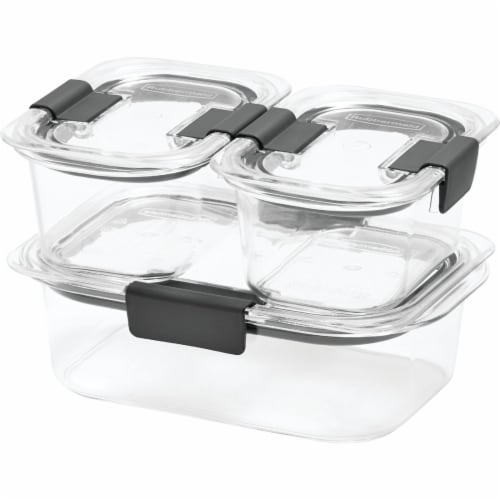 Rubbermaid Brilliance 1.3 C. Clear Rectangle Food Storage