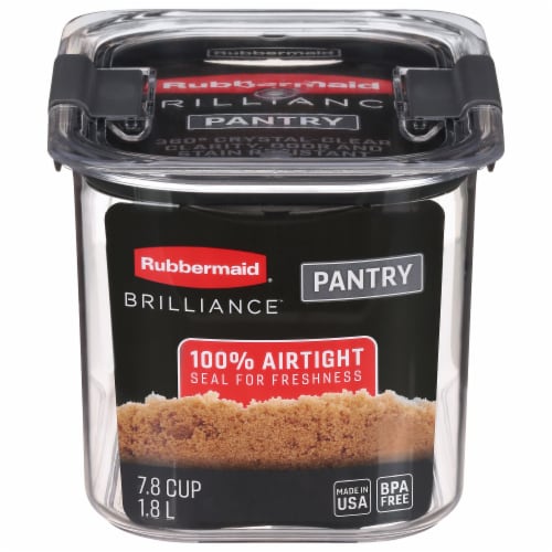 Rubbermaid Brilliance Pantry Organization Brown Sugar Container - Clear Perspective: front
