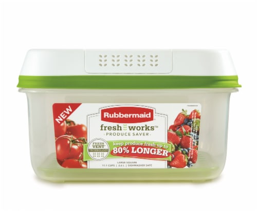 Rubbermaid® Fresh Works™ Medium Green/Clear Produce Saver Container, 6.3 c  - Dillons Food Stores