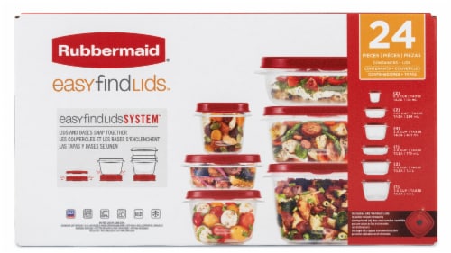 Rubbermaid® Easy Find Lids™ Food Storage Containers Set, 24 pc