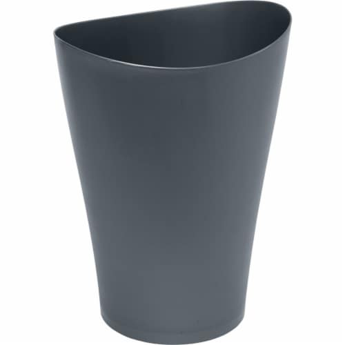 Rubbermaid Spa Works 9 Qt. Gunmetal Vanity Wastebasket 2116757 Perspective: front