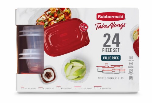 Rubbermaid Brilliance Glass Storage Container Value Pack - 2 ct