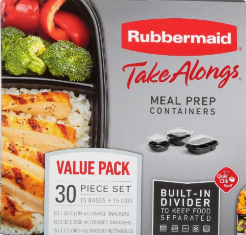 Rubbermaid Brilliance Divided Meal Prep Container