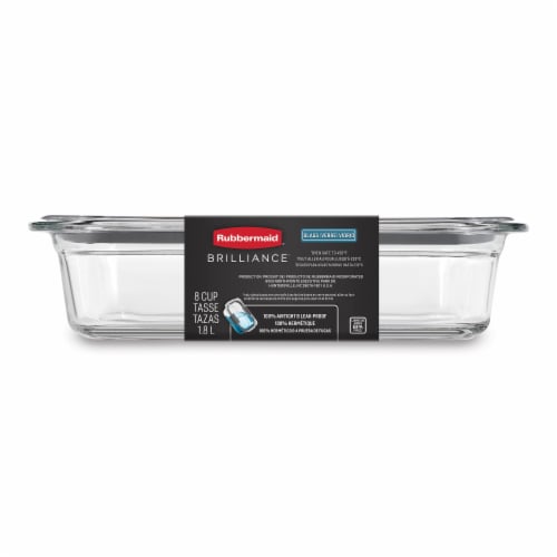 Rubbermaid Brilliance Food Storage Container - 2 Pack - Clear