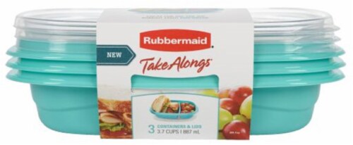 Rubbermaid® Take Alongs® Divided Container + Lids Perspective: front