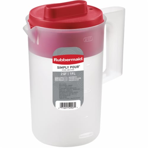 Rubbermaid 2 Qt. Simply Pour Plastic Pitcher with Multi-Function Lid  2122587, 1 - Gerbes Super Markets