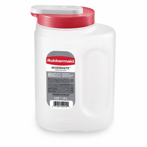Rubbermaid® Mixermate™ Pitcher - Clear / Red Perspective: front