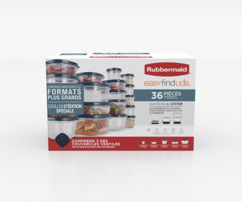 Rubbermaid Easy Find Lids Meal Prep Rectangular Food Storage