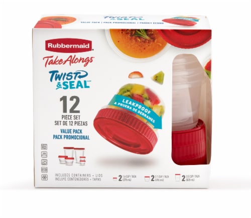 Rubbermaid Takealongs 28 Piece Storage Set Red Dishwasher Microwave Freezer  Safe