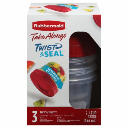 Rubbermaid Takealongs 5 Cup Round Food Storage Container 3 Pk