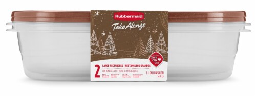 Rubbermaid TakeAlongs Rectangular Food Storage Containers Perspective: front