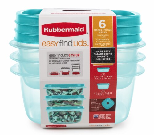 Rubbermaid Easy Find Lids Container, 2.5 Gallon