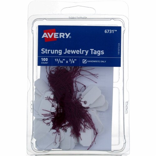 Avery Strung Strung Jewelry Tags, 100 Ct, 1 - Foods Co.