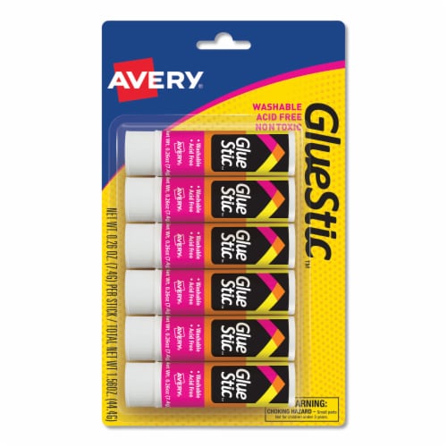 Avery® White Washable GlueStic Perspective: front