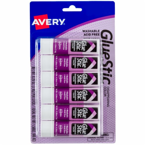Avery Glue Stic - Disappearing Purple Perspective: front