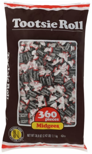 Tootsie Roll® Midgees Candies Bag Perspective: front