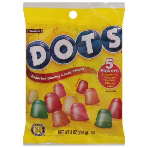 Tootsie Dots® Assorted Gummy Candy Pieces Perspective: front