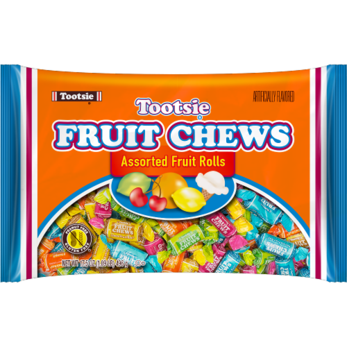 Tootsie Fruit Chews Halloween Candy Perspective: front