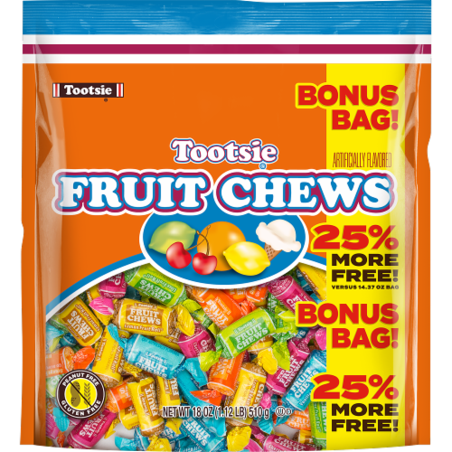 Tootsie® Fruit Chews Bonus Bag Perspective: front