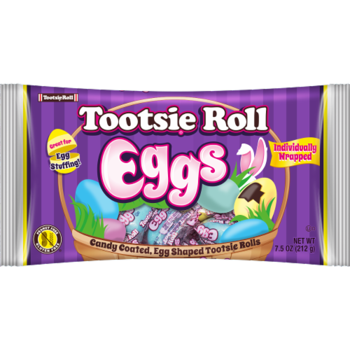 Tootsie Roll Eggs Easter Candy Perspective: front