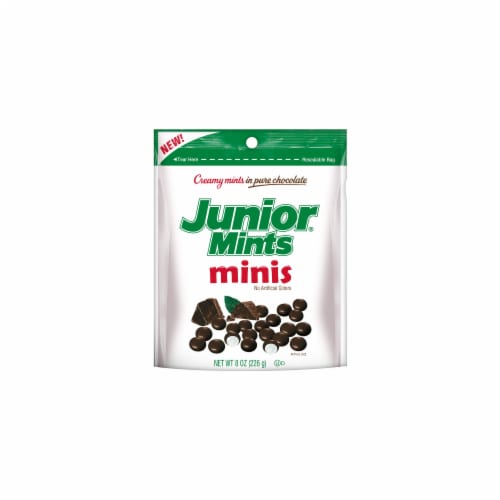 Junior® Mints Creamy Mints in Dark Chocolate Minis Bag Perspective: front