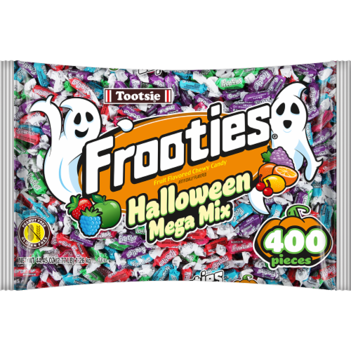 Frooties® Halloween Mega Mix Fruit Flavored Chewy Candy Perspective: front