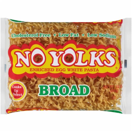 No Yolks Broad Egg Noodles Pasta Perspective: front