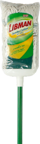 Libman® Jumbo Cotton Wet Mop - Green Perspective: front