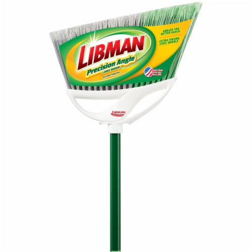 Libman® Large Precision Steel Handle Angle Broom Perspective: front