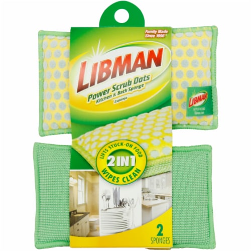 Libman Scrub Sponge, All-Purpose, Non-Scratch - 3 sponges