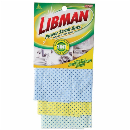 Libman® Power Scrub Dots Kitchen and Dish Wipe Perspective: front