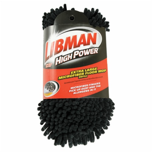 Libman® High Power Microfiber Floor Mop Refill - Black - Extra Large, 1 ct  - Kroger