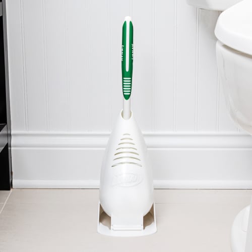Libman® Toilet Bowl Brush and Caddy Perspective: front
