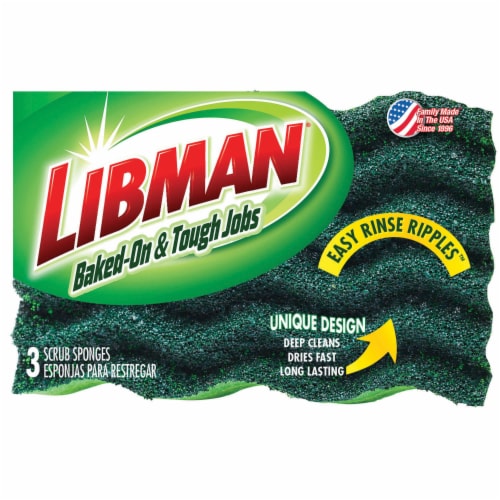 Libman® Heavy Duty Easy Rinse Sponges Perspective: front