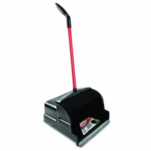 Libman Commercial 16 Heavy-Duty Large Scoop Dust Pan Red & Black 2/Carton (1168) Perspective: front