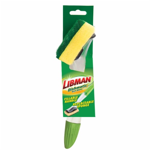 Libman® Dishmatic® Refillable Dish Wand Dishes Scrubber Perspective: front