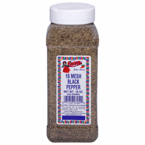 Fiesta® 16 Mesh Ground Black Pepper Perspective: front