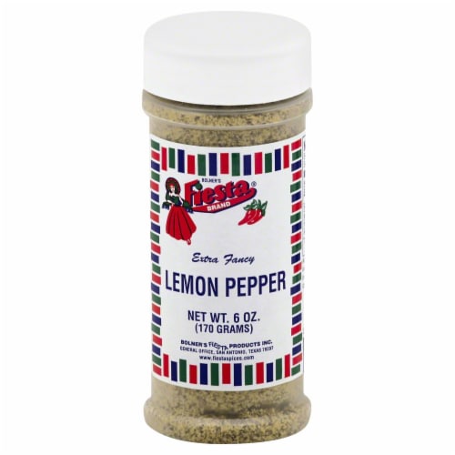 Fiesta® Lemon Pepper Seasoning Perspective: front