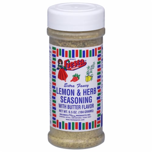 Fiesta® Extra Fancy Lemon & Herb Seasonings Perspective: front