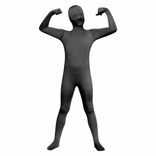 Costumes for all Occasions FW131262BKM Skin Suit Black Chld Md 8-10 Perspective: front