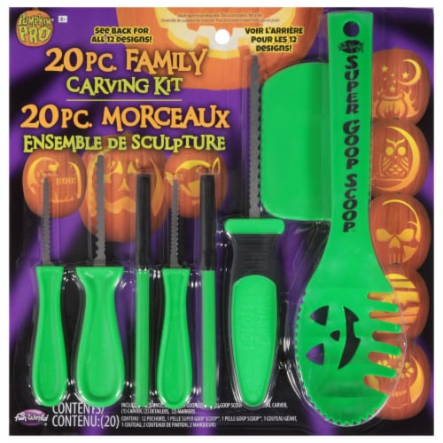 Fun World Pumpkin Pro Family Carving Kit - Assorted, 20 pc